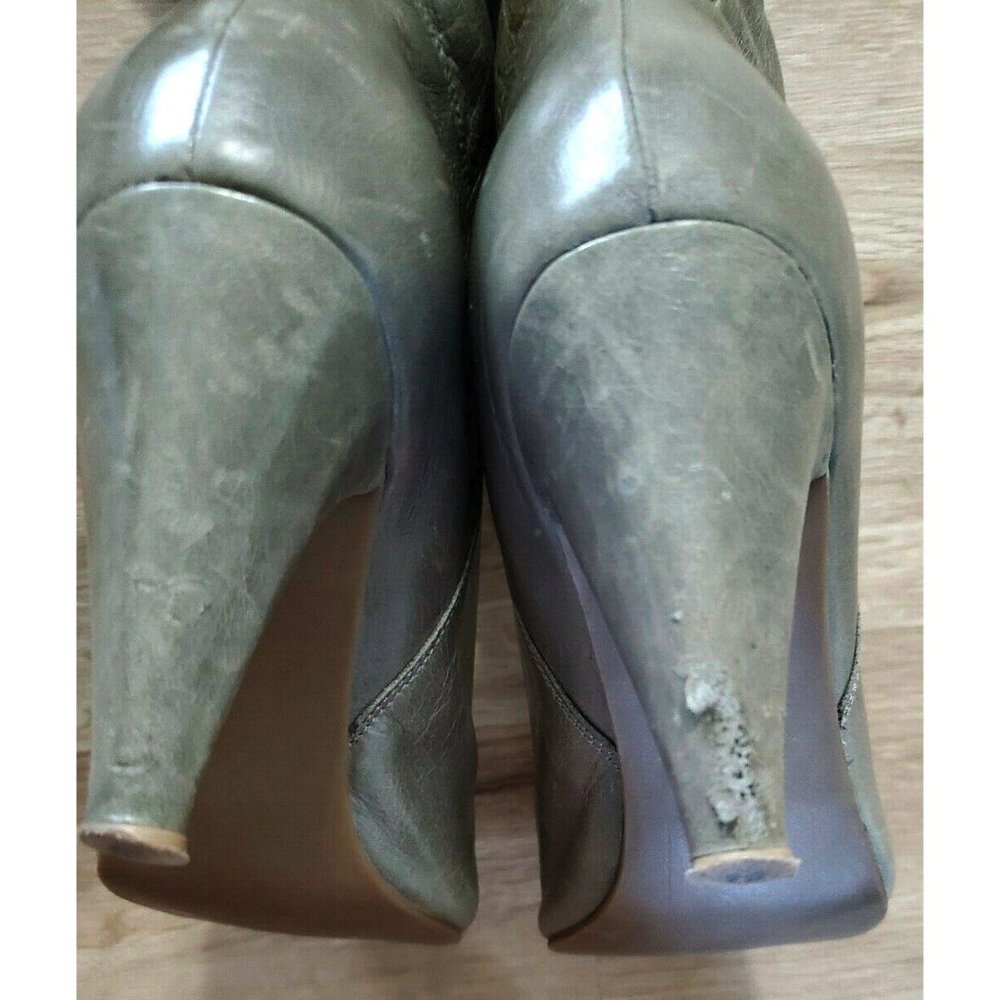 Jeffrey Campbell Womens Gray Heeled Boots Size 9 - Picture 3 of 5